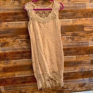 FREE PEOPLE INTIMATES CROCHET/LACE DRESS
